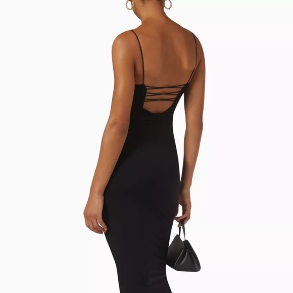 Good American white Good Touch 90s lace back midi dress - size 5 (XL) NWOT - Picture 3 of 6